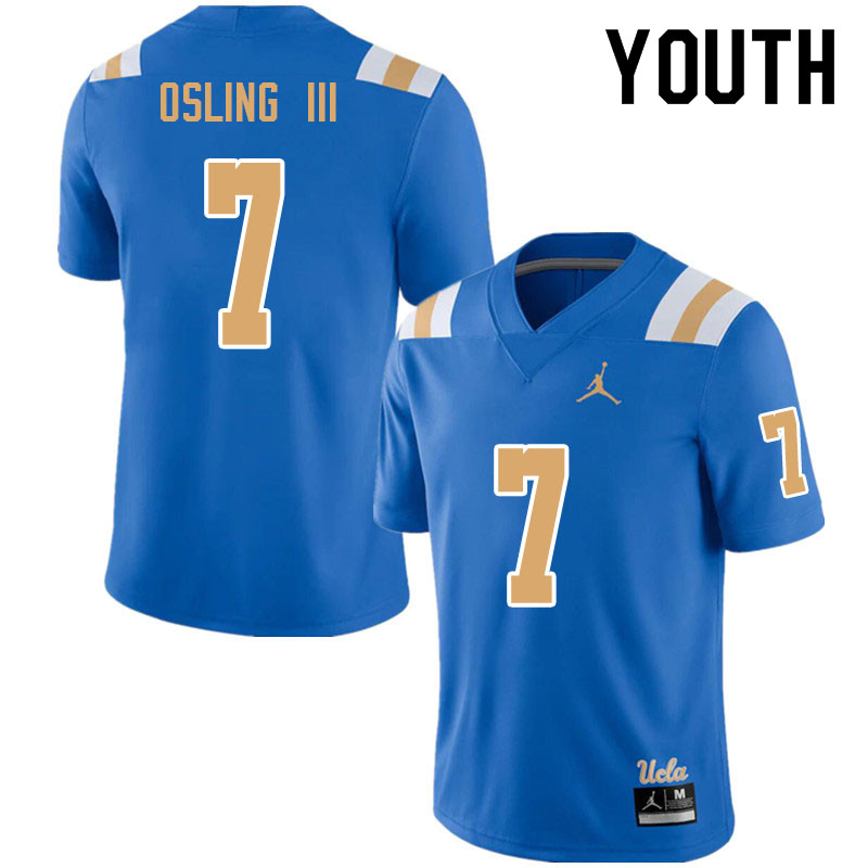 Jordan Brand Youth #7 Mo Osling III UCLA Bruins College Football Jerseys Sale-Blue
